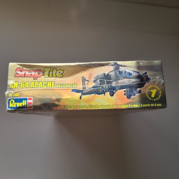 Revell 1/72 SnapTite® AH-64 Apache Helicopter Model KIT#85-1183~NEW in BOX 5 pro - Picture 4 of 5
